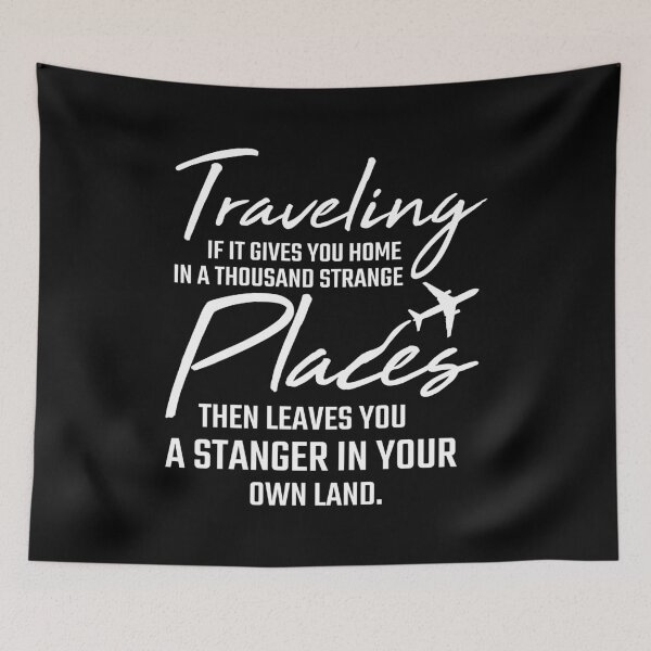 Artikelvorschau, Inspirational Travel Quote Traveller Geschenk Backpacker entworfen und verkauft von Rzelemenz.