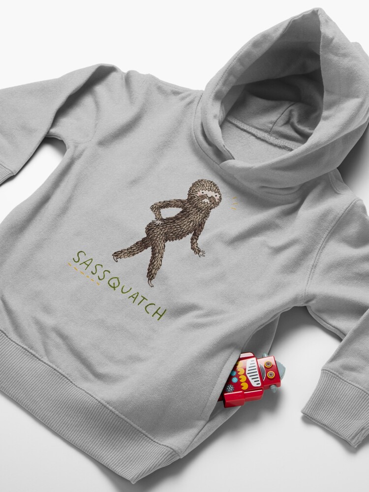 Alternate view of Sassquatch Toddler Pullover Hoodie