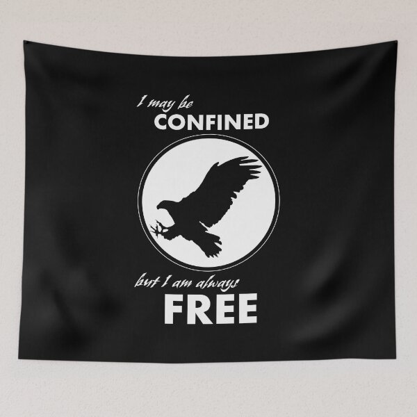 Item preview, Confined but free, black eagle designed and sold by LookFrog.