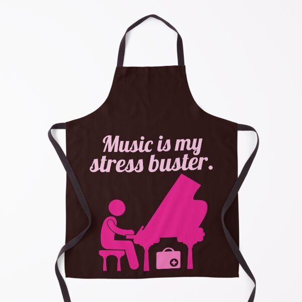 Item preview, music is my stress buster. doctor playing the grand piano designed and sold by doctors-apparel.