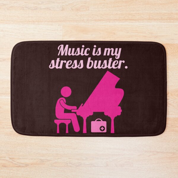 Item preview, music is my stress buster. doctor playing the grand piano designed and sold by doctors-apparel.