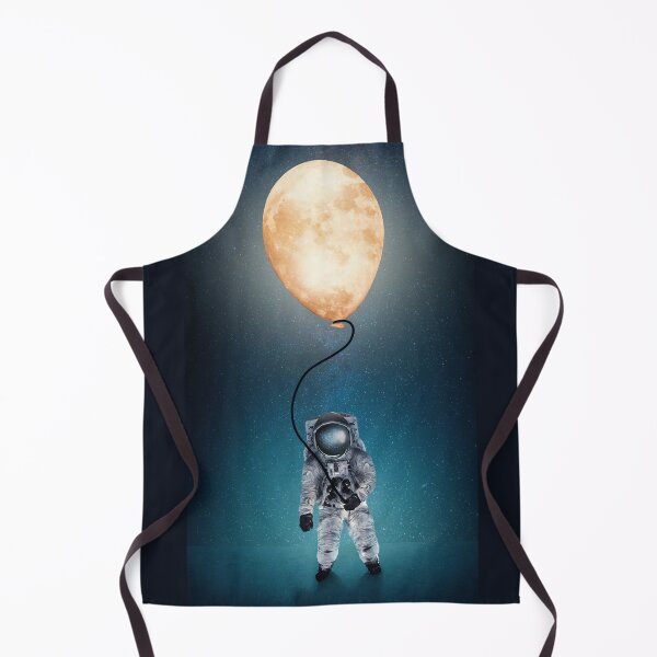 Item preview, Fantastic Spaceman Holding A Moon Balloon designed and sold by LADYGOODMOOD.