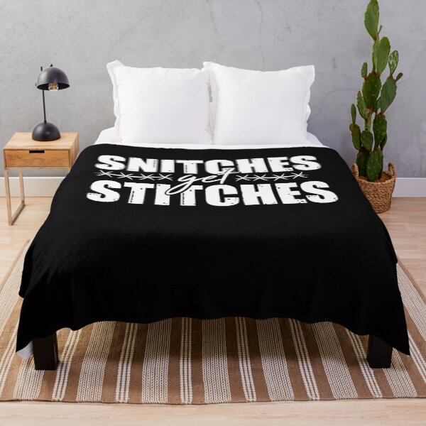 Item preview, Snitches get Stitches Vintage Retro Old School designed and sold by Rzelemenz.