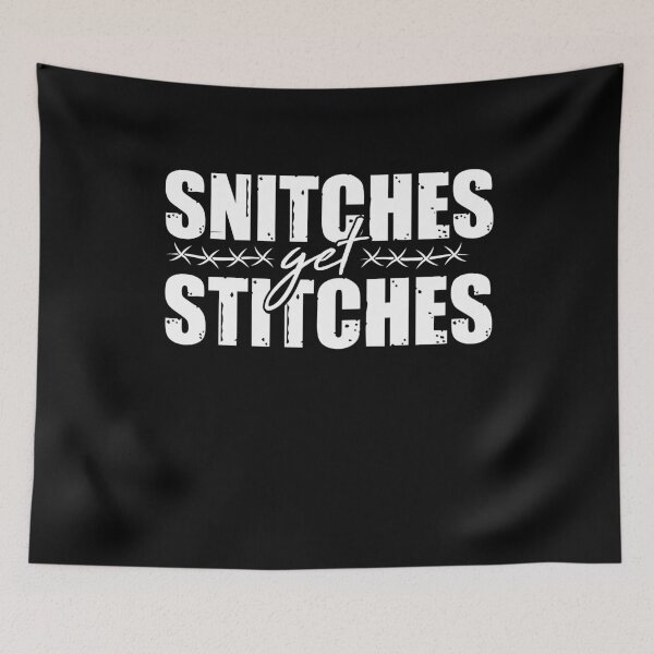 Item preview, Snitches get Stitches Vintage Retro Old School designed and sold by Rzelemenz.
