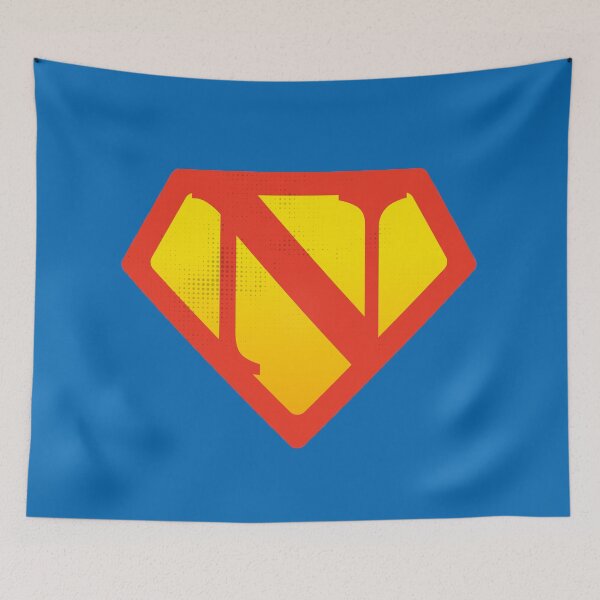 Item preview, N letter Super party supehuman alphabet for Nicole, Natalie, Naomi or Noah designed and sold by Urosek.