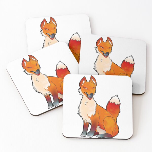 Item preview, Inari shrine fox designed and sold by IllustrateLaw.