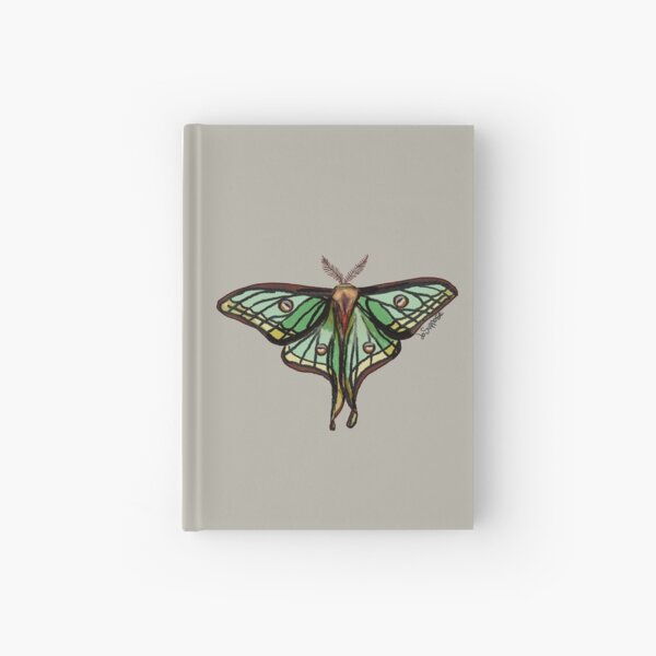 Spanish Moon Moth Hardcover Journal