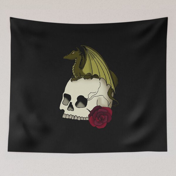 Item preview, Rose skull gragon designed and sold by kassandra369.