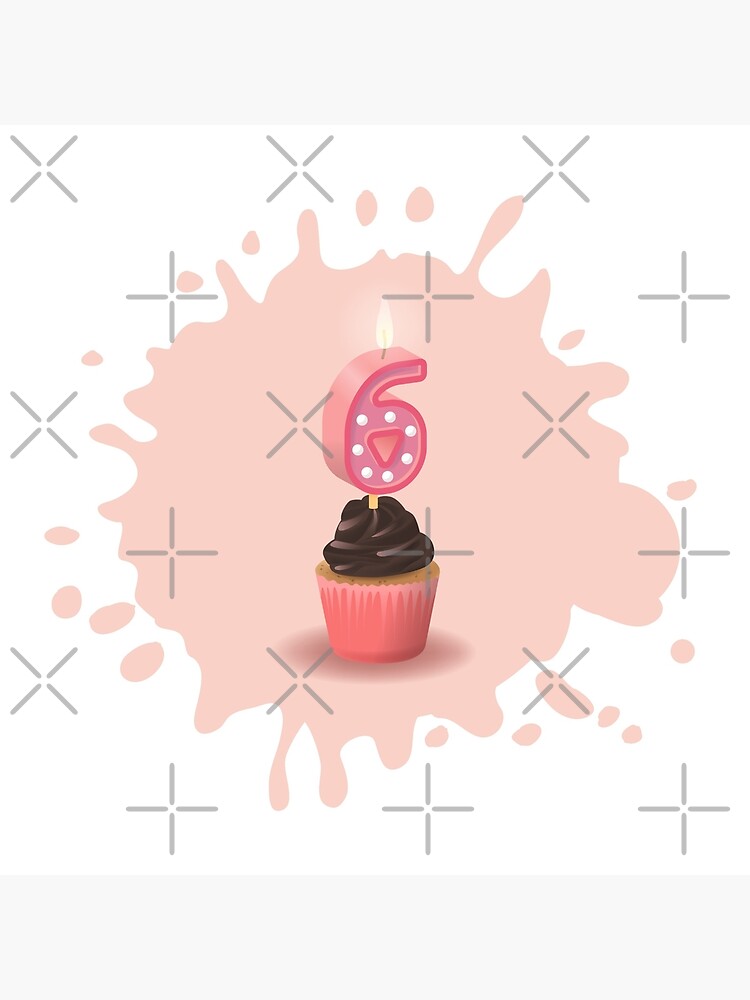 Impression Rigide Joyeux Anniversaire 6 Mois Carte D Anniversaire Fille Six Ans Par Urosek Redbubble