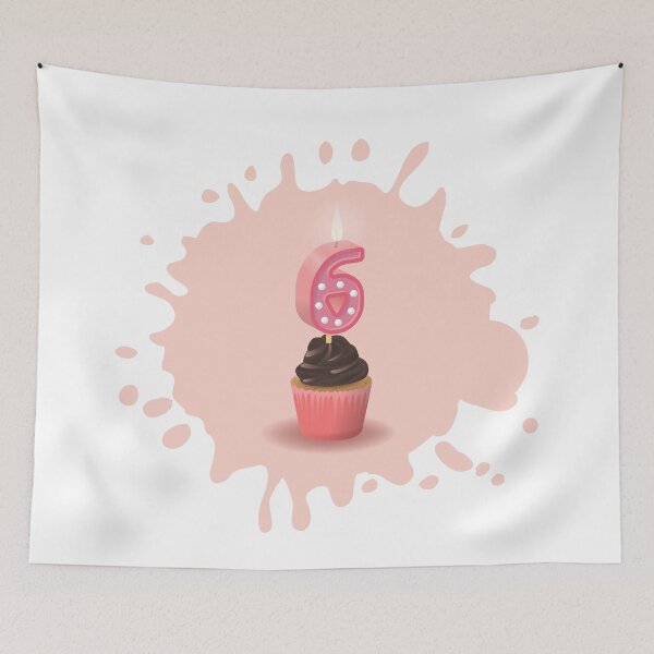 Item preview, Happy birthday 6 months six years girl birthday card designed and sold by Urosek.