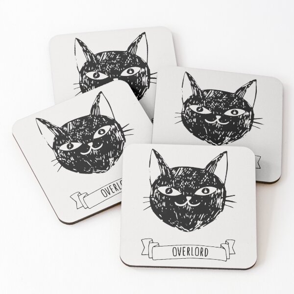 Item preview, Black Witch Cat - Meet your Overlord designed and sold by ThreeHaresMedia.