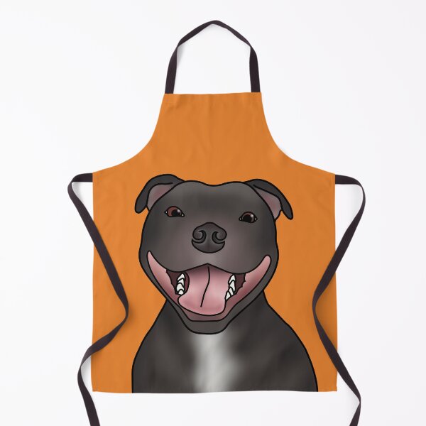 Item preview, Staffordshire Bull Terrier (Staffie) Dog Portrait - Orange designed and sold by JadeMadeThis.