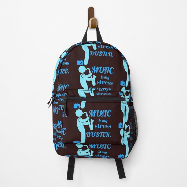 Item preview, music is my stress buster. doctor playing the saxophone designed and sold by doctors-apparel.