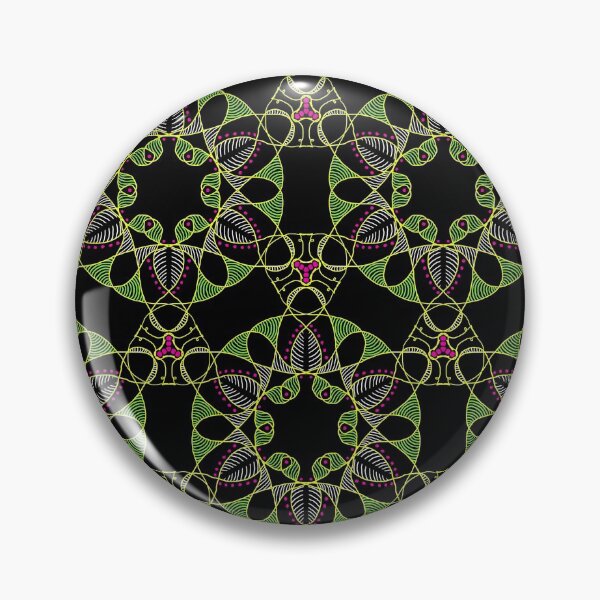 Item preview, Kotonu Flowers Ethnic African Wax Mosaic Pattern designed and sold by Neo-African-Wax.