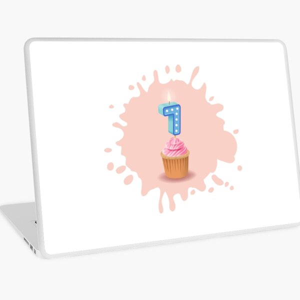 Skin Adhesive D Ordinateur Joyeux Anniversaire 1 Mois Carte D Anniversaire Fille D Un An Par Urosek Redbubble