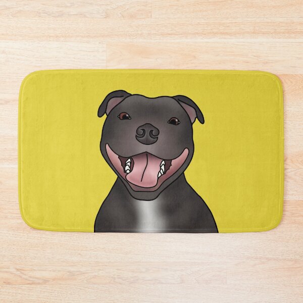 Item preview, Staffordshire Bull Terrier (Staffie) Dog Portrait - Yellow designed and sold by JadeMadeThis.