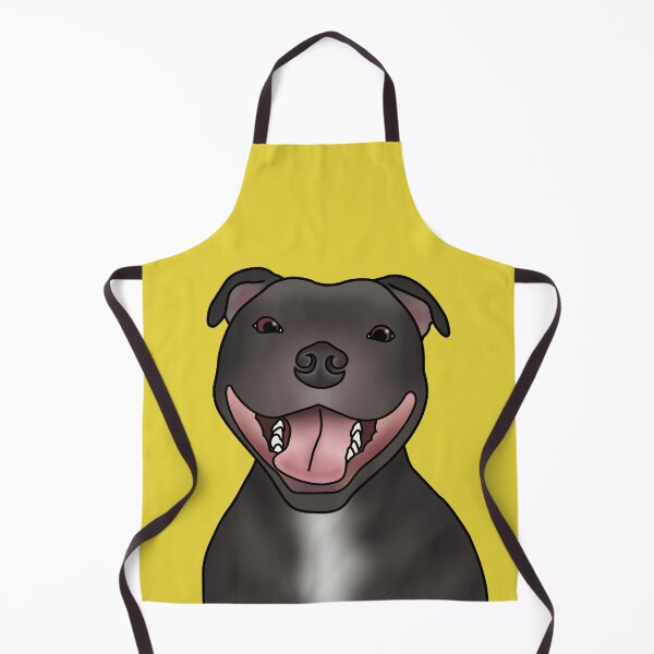 Item preview, Staffordshire Bull Terrier (Staffie) Dog Portrait - Yellow designed and sold by JadeMadeThis.