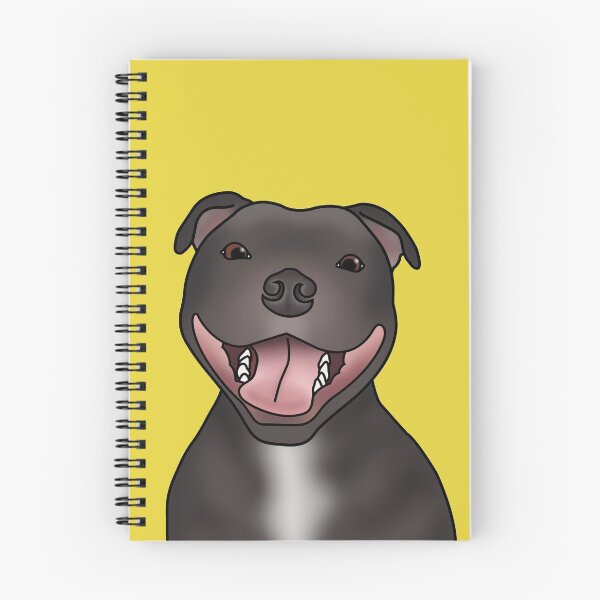 Item preview, Staffordshire Bull Terrier (Staffie) Dog Portrait - Yellow designed and sold by JadeMadeThis.