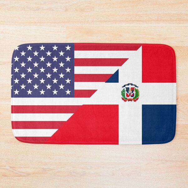Item preview, Dominican American Flags designed and sold by Groovysheck.