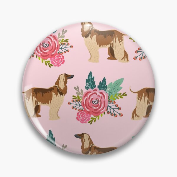 Artikelvorschau, Afghan Hound pink florals - dog florals, dog floral, pet, cute dog, pink entworfen und verkauft von PetFriendly.