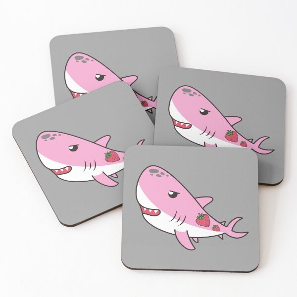 Item preview, Strawberry Shark - Cute Pink Shark designed and sold by m95sim.
