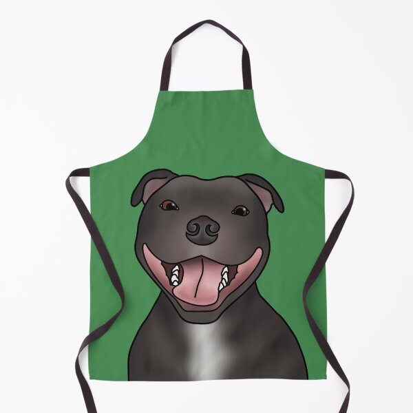 Item preview, Staffordshire Bull Terrier (Staffie) Dog Portrait - Green designed and sold by JadeMadeThis.