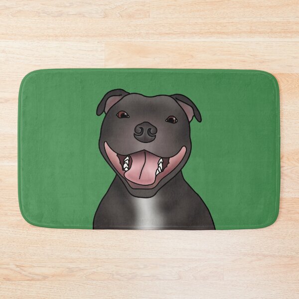 Item preview, Staffordshire Bull Terrier (Staffie) Dog Portrait - Green designed and sold by JadeMadeThis.