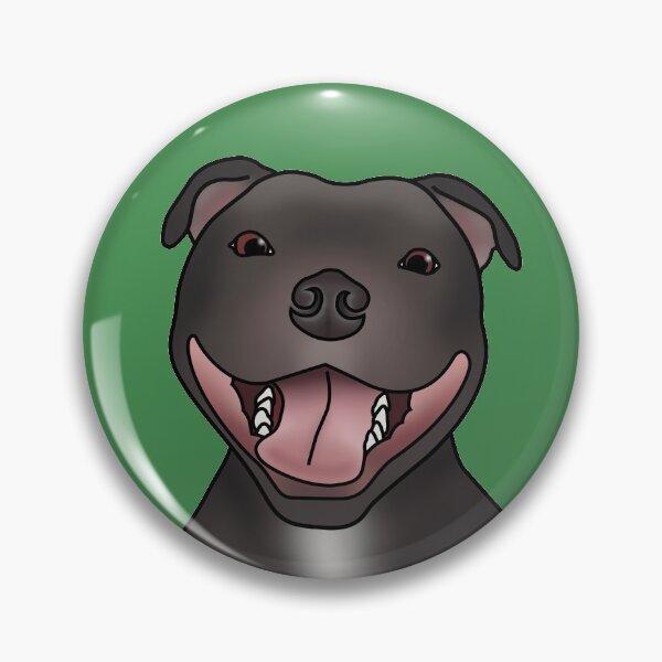 Item preview, Staffordshire Bull Terrier (Staffie) Dog Portrait - Green designed and sold by JadeMadeThis.