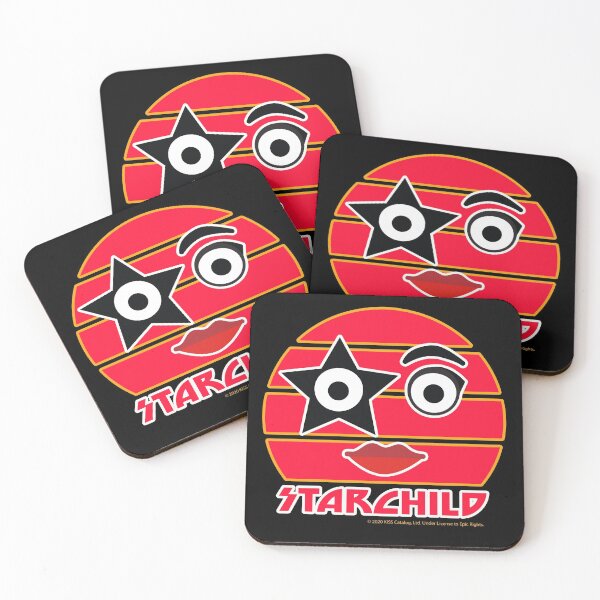 The Starchild KISS the Band Coasters (Set of 4)
