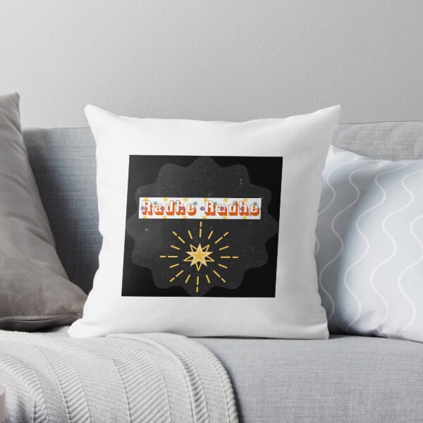 RADHE RADHE DESIGN FOR REDBUBBLE Throw Pillow