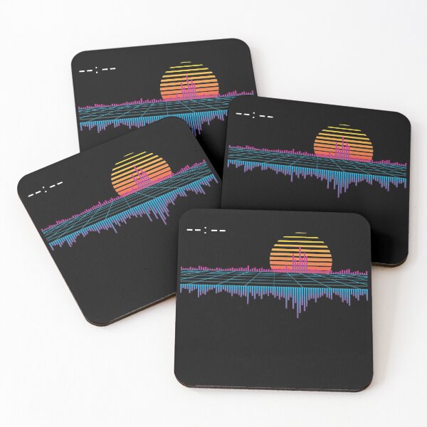 Item preview, Sunset Retrowave City Soundwave designed and sold by ghost888.