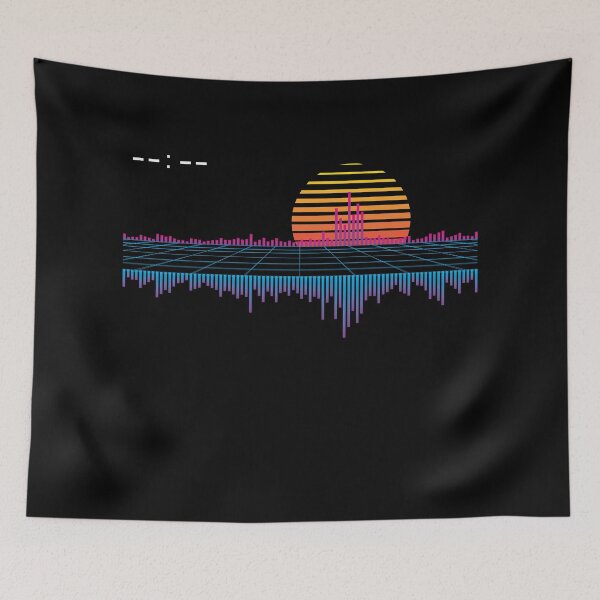 Item preview, Sunset Retrowave City Soundwave designed and sold by ghost888.