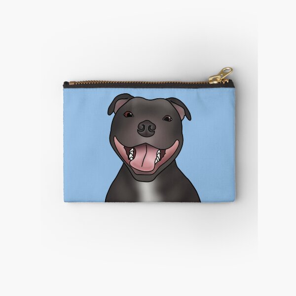 Item preview, Staffordshire Bull Terrier (Staffie) Dog Portrait - Blue designed and sold by JadeMadeThis.