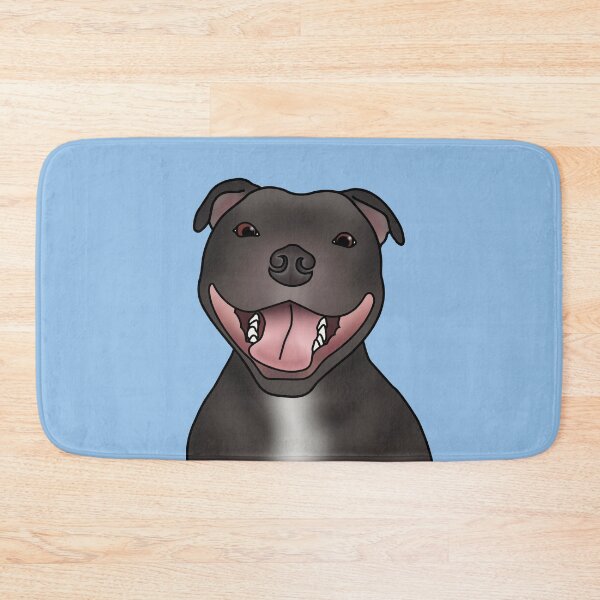 Item preview, Staffordshire Bull Terrier (Staffie) Dog Portrait - Blue designed and sold by JadeMadeThis.