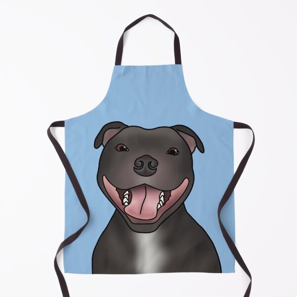 Item preview, Staffordshire Bull Terrier (Staffie) Dog Portrait - Blue designed and sold by JadeMadeThis.