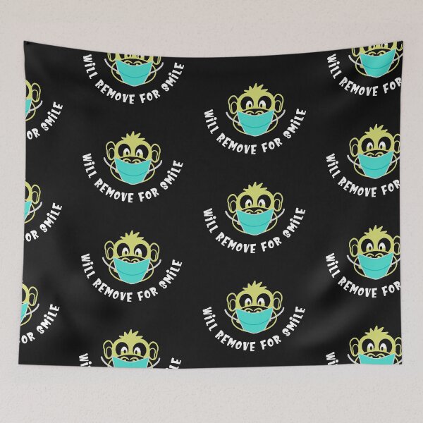 Item preview, Funny Face Mask Monkey Will Remove for Smile Face Cover designed and sold by leo121687.