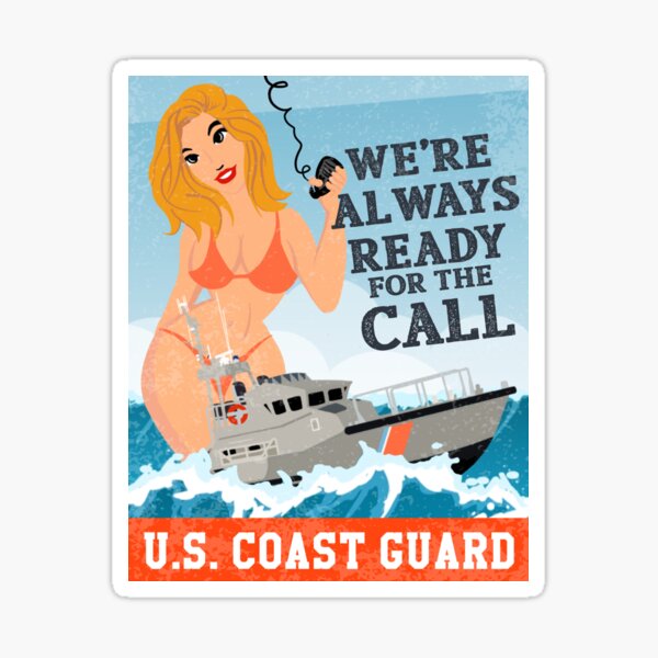 Artikel-Vorschau von USCG Pinup Recruiting - Immer bereit für den Anruf, designt und verkauft von AlwaysReadyCltv.