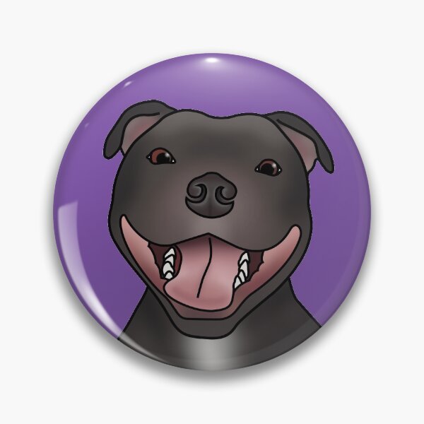 Item preview, Staffordshire Bull Terrier (Staffie) Dog Portrait - Purple designed and sold by JadeMadeThis.