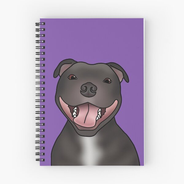 Item preview, Staffordshire Bull Terrier (Staffie) Dog Portrait - Purple designed and sold by JadeMadeThis.