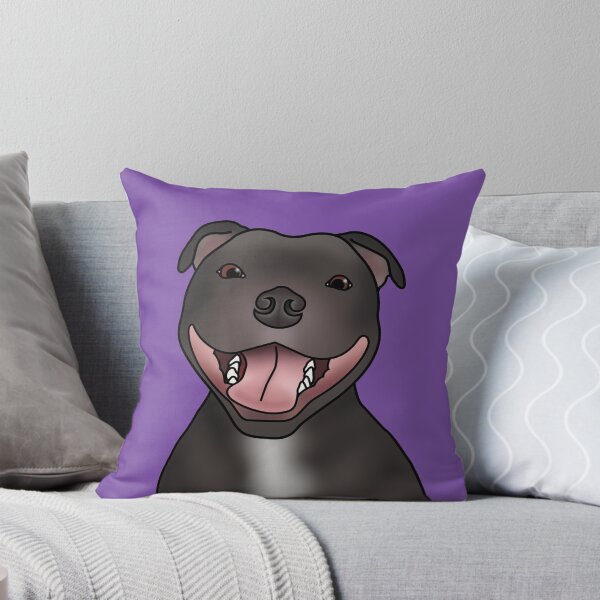 Item preview, Staffordshire Bull Terrier (Staffie) Dog Portrait - Purple designed and sold by JadeMadeThis.