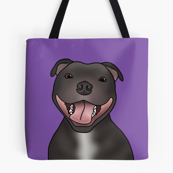 Item preview, Staffordshire Bull Terrier (Staffie) Dog Portrait - Purple designed and sold by JadeMadeThis.
