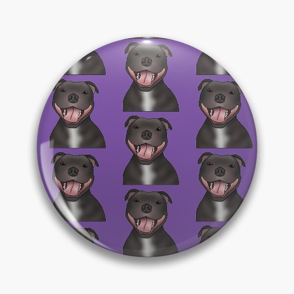 Item preview, Staffordshire Bull Terrier (Staffie) Dog Portrait - Pattern - Purple designed and sold by JadeMadeThis.