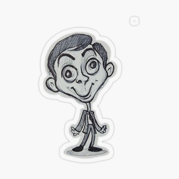 Free Mr Bean drawing to print and color - Mr Bean Kids Coloring Pages