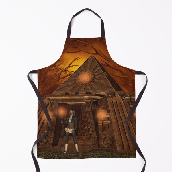 Item preview, Awesome steampunk pyramid with steampunk women designed and sold by nicky2342.