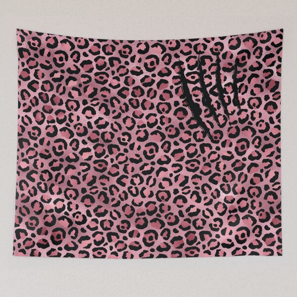 Item preview, Dark Pink Cheetah Leopard Print with Claw Scatch designed and sold by aprincessinsp.
