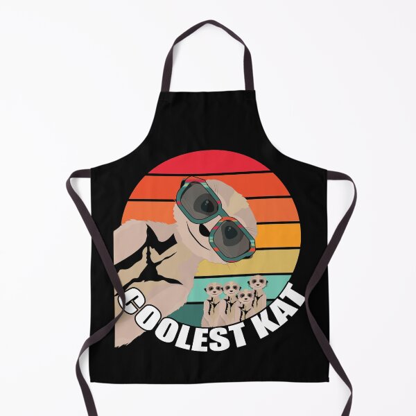 Item preview, Coolest Kat Meerkat Retro Sunset designed and sold by Michelle Brewster.