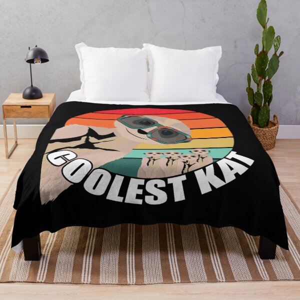 Item preview, Coolest Kat Meerkat Retro Sunset designed and sold by Michelle Brewster.