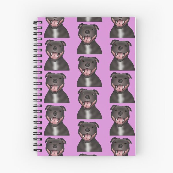 Item preview, Staffordshire Bull Terrier (Staffie) Dog Portrait - Pattern - Pink designed and sold by JadeMadeThis.