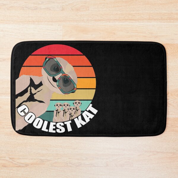 Item preview, Coolest Kat Meerkat Retro Sunset  designed and sold by Michelle  Brewster.