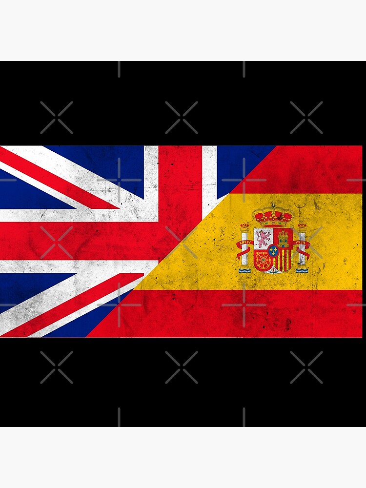 'Half British Half Spanish ' Throw Pillow by Groovysheck | Redbubble